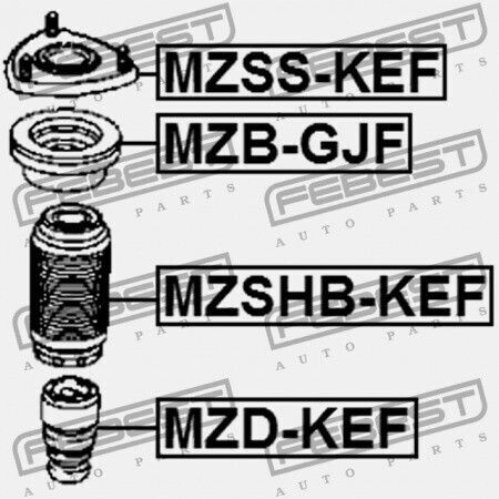 Febest Shock Absorber For Mazda CX-5 2011-2012
