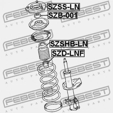 Febest Stoßdämpfer Für Suzuki Baleno 1995-2001