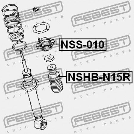 Febest Stoßdämpfer Für Nissan Almera