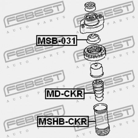 Febest Αμορτισέρ για Mitsubishi Lancer Lexus CT