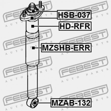 Febest Amortizor De Șocuri Pentru Mazda CX-7 2007-2009