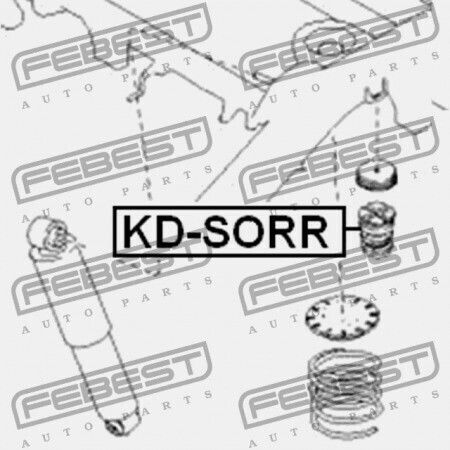 Febest Amortizor De Șocuri Pentru Kia Sorento 2002-2006