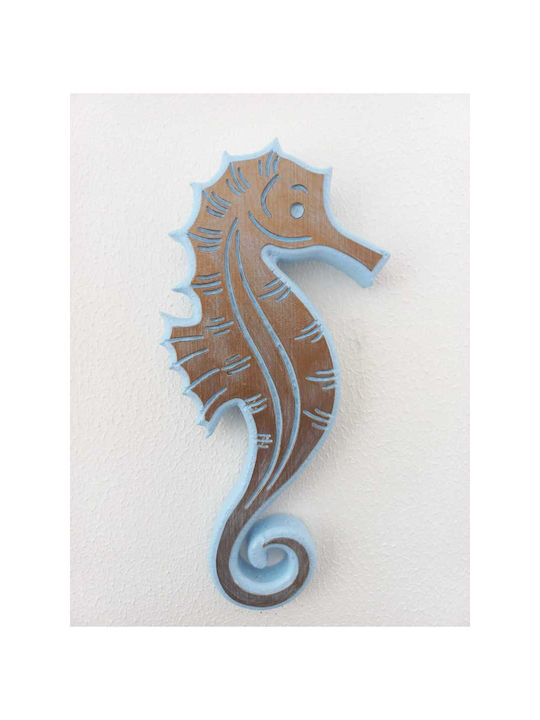 SteweHome Wall Decor Handmade Blue 26x11cm