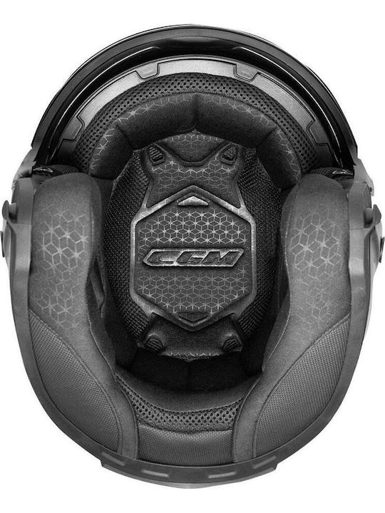 CGM 127G Deep Anthracite / Red Matt Κράνος Μηχανής Jet ECE 22.06 1330gr