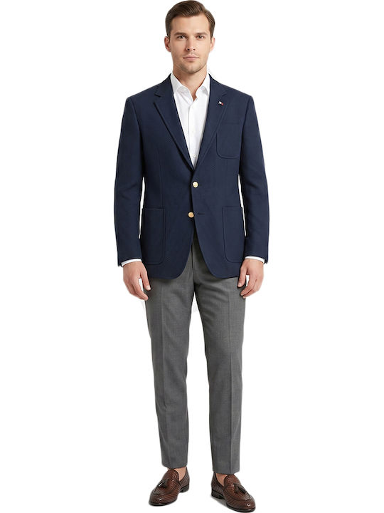 Winter Men’s Suit Jacket Blue