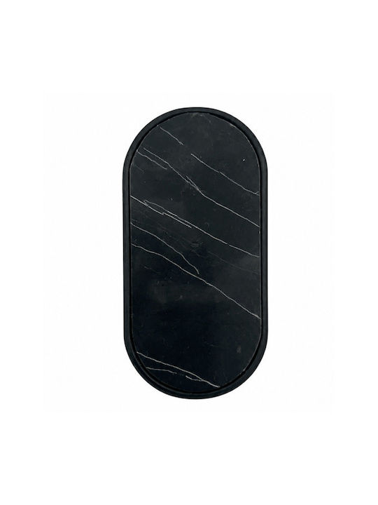 Sc Herrajes 880 Furniture Handle Made of Marble & Black Metallic with 32mm Hole Centers