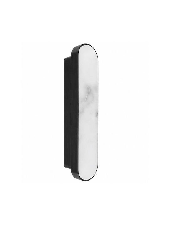 Sc Herrajes 880 Furniture Handle Made of Marble & Metallic Black with Hole Centers 96mm