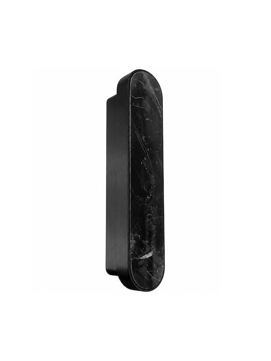 Sc Herrajes 880 Furniture Handle Made of Marble & Black Metallic with 32mm Hole Centers