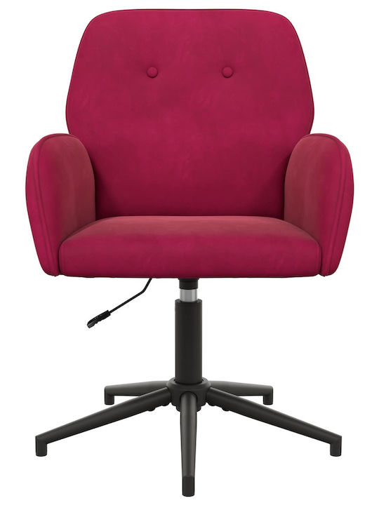 Drehbarer Besucherstuhl mit Armlehnen in Roter Farbe 54x55x90cm 2Stücke