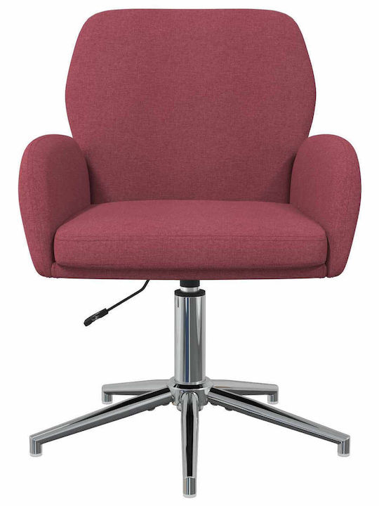 Drehbarer Besucherstuhl mit Armlehnen in Roter Farbe 54x58x90cm 2Stücke
