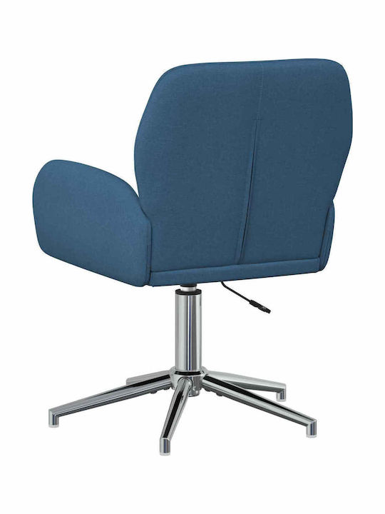 Swivel Visitor Chair with Arms in Blue Colour 54x58x90cm 2 Pieces