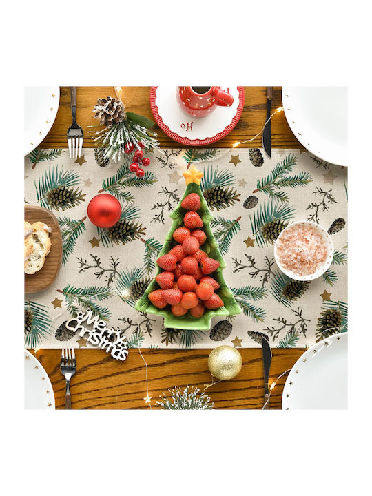 Artoid Mode Față De Masă De Crăciun Din Material Textil Runner Stele 100x40cm