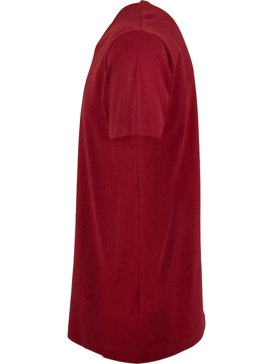 BYB Ανδρικό Διαφημιστικό T-shirt Κοντομάνικο Burgundy