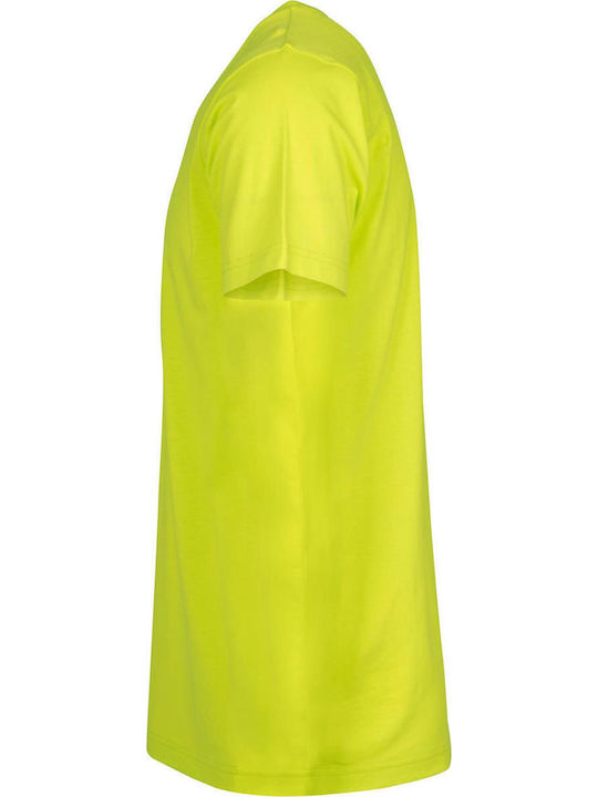 BYB Ανδρικό Διαφημιστικό T-shirt Κοντομάνικο Frozen Yellow