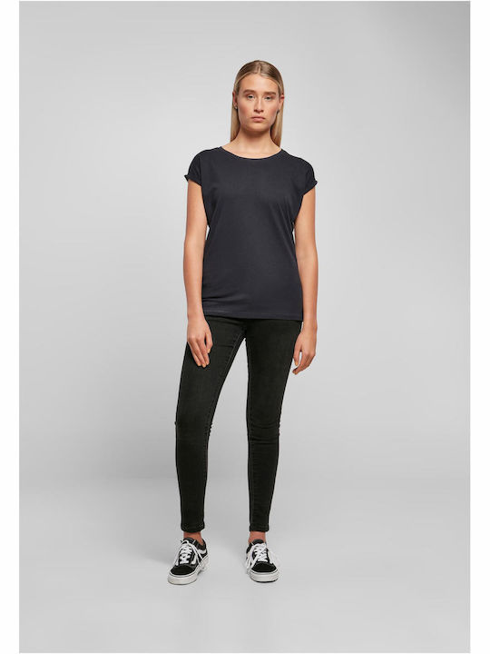 BYB Women's Promotional Short Sleeve T-Shirt Black Navy