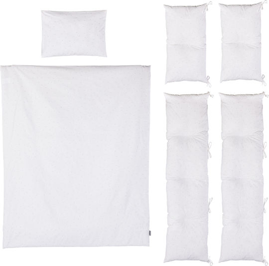 Chipolino Cradle Set Mint Stars 9 Pieces
