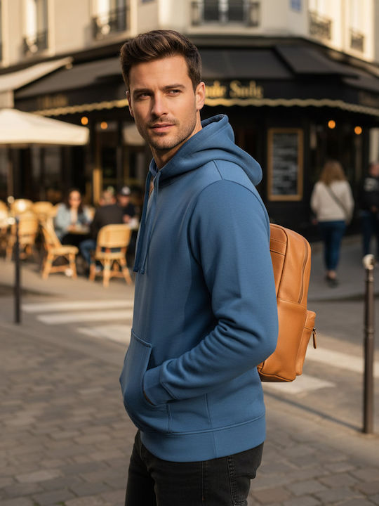 Tee Jays Ανδρικό Διαφημιστικό Φούτερ Μακρυμάνικο Ocen Blue