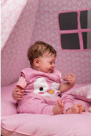 Baby Bliss Есенен Спален чувал с крачета Pink
