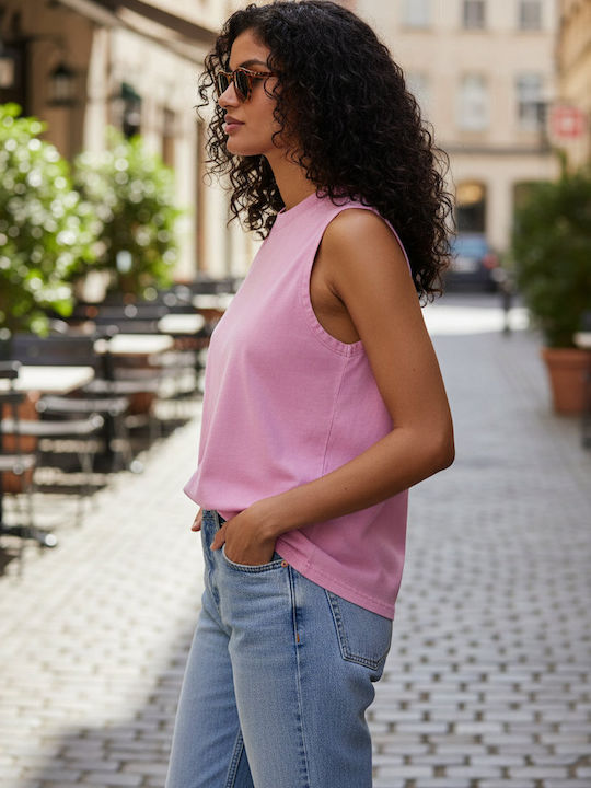 BYB Women's Promotional Sleeveless Blouse Cool Pink