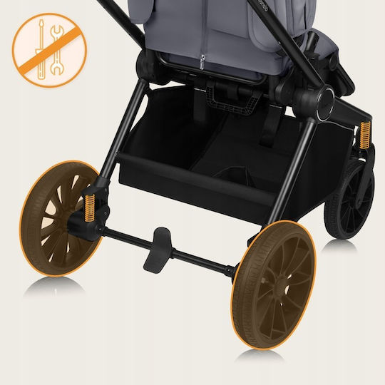 Lionelo Mika Plus Reversible Baby Stroller Suitable for Newborn Beige Sand 10.9kg