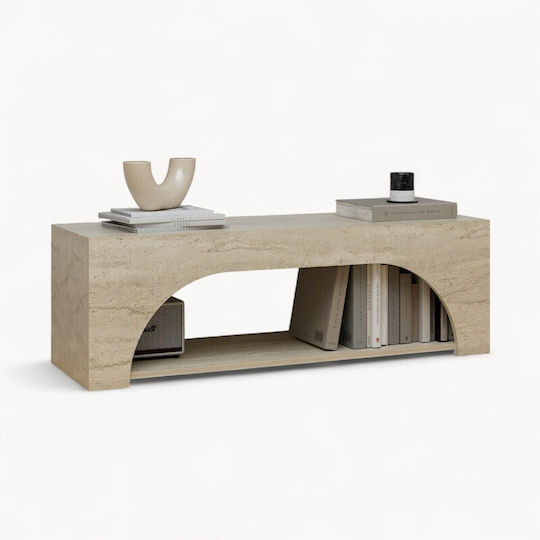 Grey TV Stand L120xD30xH40cm