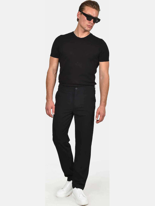 Herrenhose Chinos Elastisch Regulär Passform Marineblau