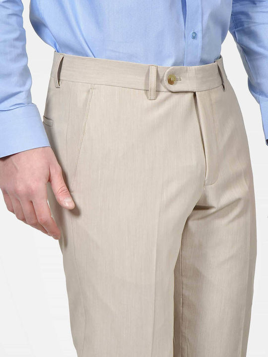 Men's Trousers Elastic Beige