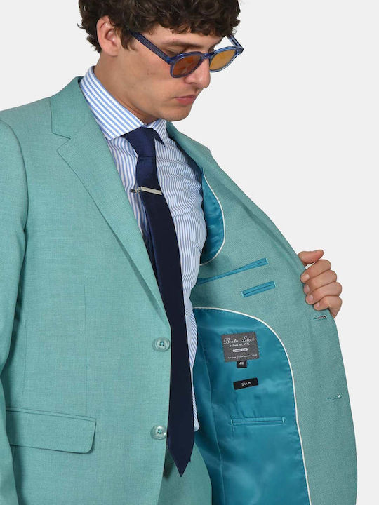 Men's Suit with Slim Fit Green