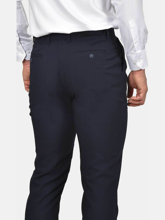 Winter Herrenanzug mit Weste mit Schlanker Passform Marineblau
