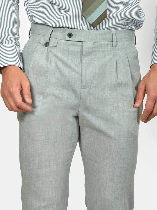 Winter Men's Suit with Vest Slim Fit Green