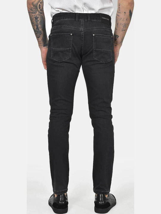 Herren Jeanshose Elastisches Slim Anwendung Schwarz