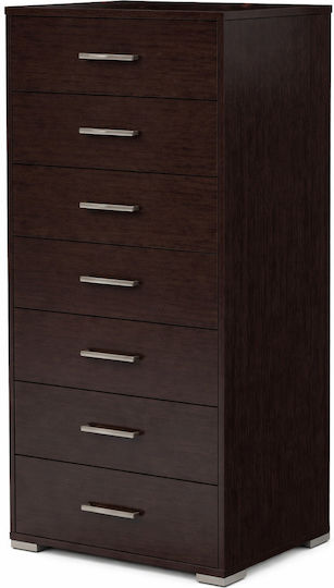 Comodă Dormitor Din Lemn Wenge 60x45x123cm
