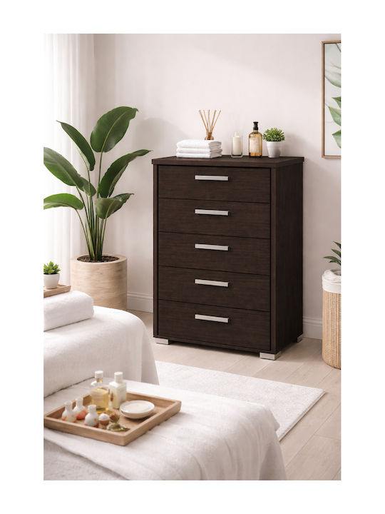 Chest of Drawers Wooden Wenge 60x45x90cm