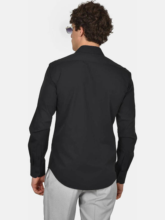 Long Sleeve Shirt in Regular Fit Black