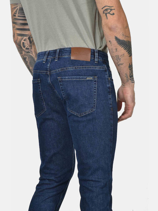 Herren Jeanshosen Elastisches Slim Anwendung Blau