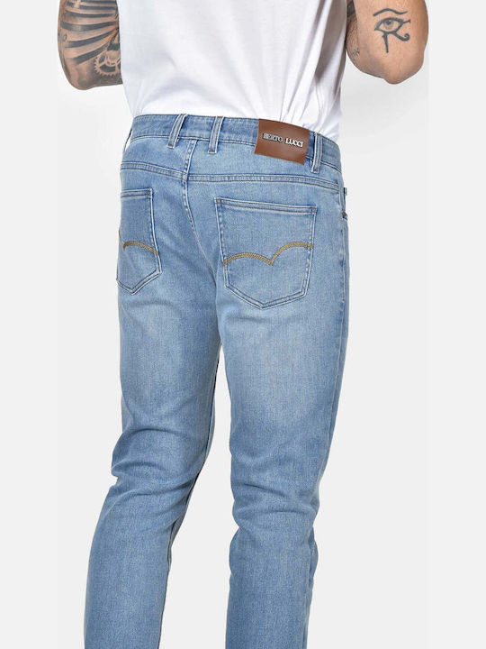 Herren Jeanshose Elastisches mit Schlank Anwendung Blau