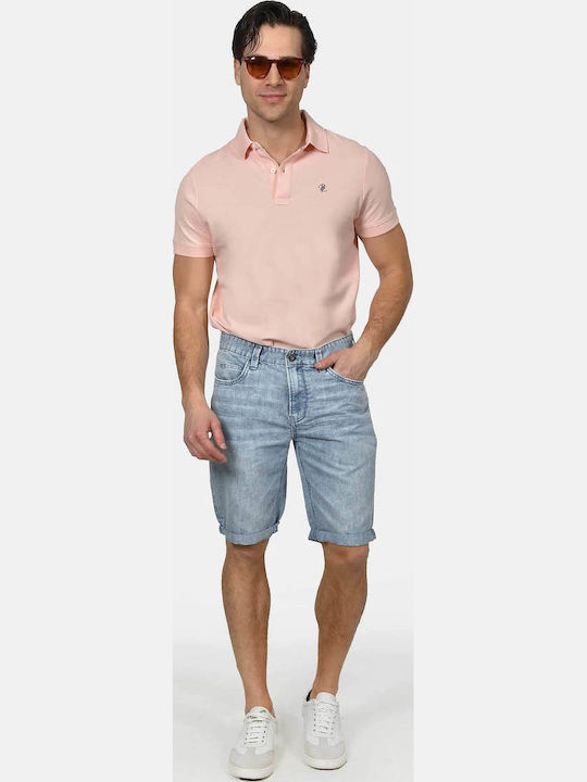 Pantaloni Scurți Bărbați Denim Albastru