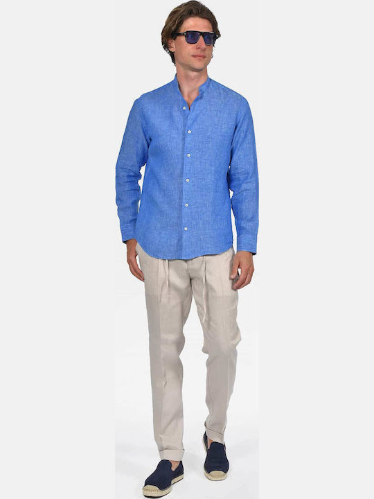 Long Sleeve Linen Shirt in Regular Fit Raph