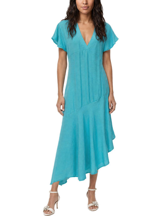 Summer Midi Dress Light Blue