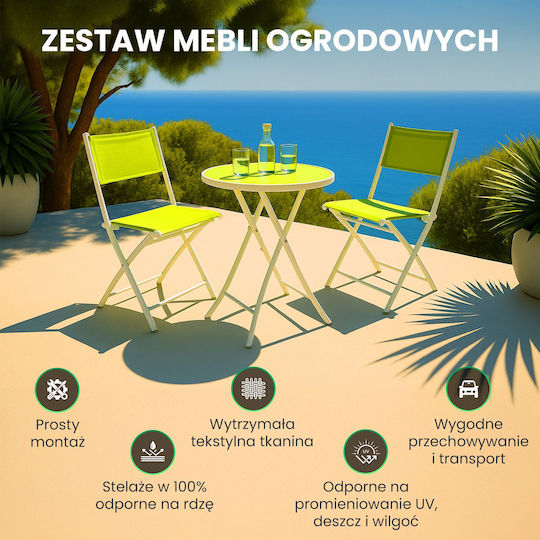 Extralink Garten- und Outdoor-Möbelsets für Speisesaal 3 Stück