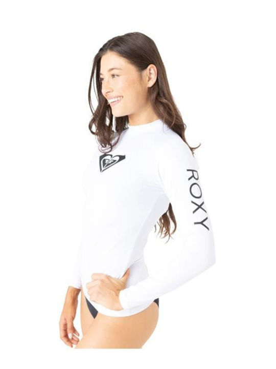 Roxy Whole Hearted UPF 50 Дамска Дълъг Ръкав Слънцезащитна Блуза Бяла