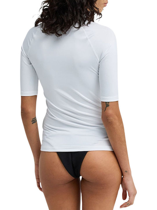Billabong Tropic Surf Women's Short Sleeve Sun Protection Shirt White