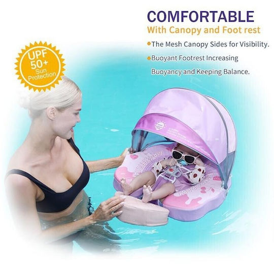 Mambobaby Плувни Помощници Swimtrainer със Сенник Розов