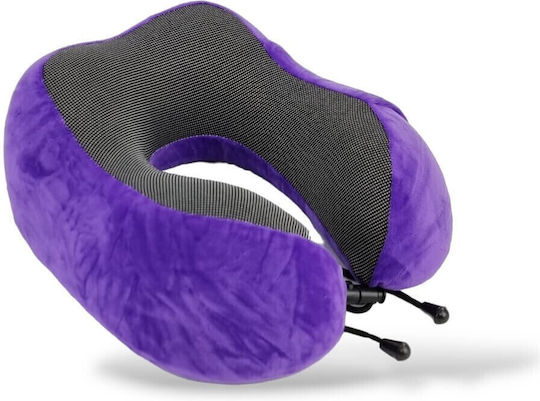 Mcan Μαξιλαράκι Ταξιδίου Memory Foam Μωβ