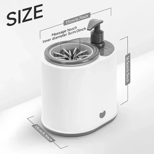 Automatic Paw Cleaning Container for Pets White