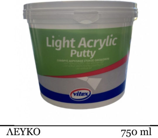Vitex Light Acrylic Putty Foam Putty Acrylic White 750ml