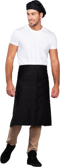 Top Garment Ποδιά Σερβιτόρου Μέσης Black