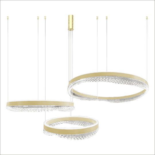 Eko Light LED Κρεμαστό Φωτιστικό Χρυσό 120x120εκ. Eko Light LED Κρεμαστό Φωτιστικό Χρυσό 120x120εκ.