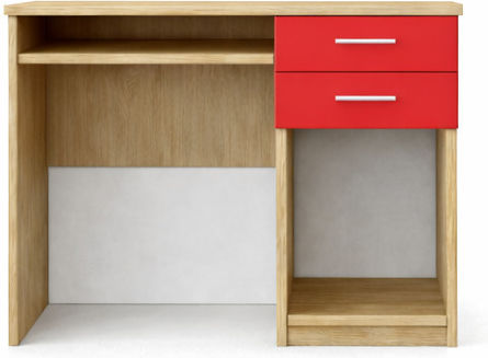 Kinder Schreibtisch aus Melamin Rote 100x55x80cm