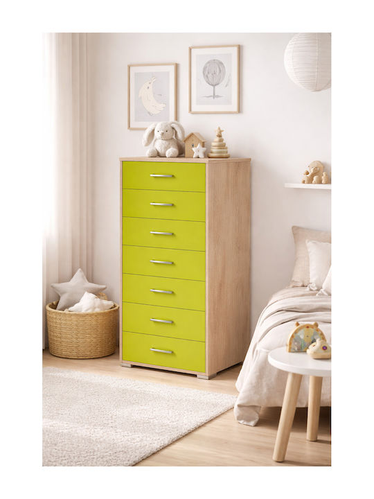 Kinderkommode Grünes 60x45x123cm